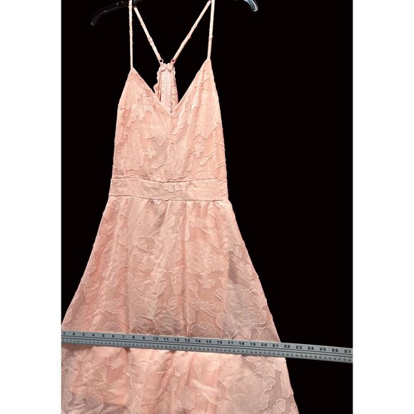 Rue 21 - Women's Summer Sleeveless High Low Hem Ruffle Floral Dress - Pink - 1X - Picture 5 of 16